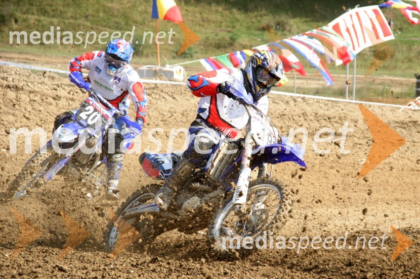 Erik Slavec in Klemen Gerčar (Slovenija)MOTOKROS, evropski pokal narodov 2006, Zarnesti, Romunija