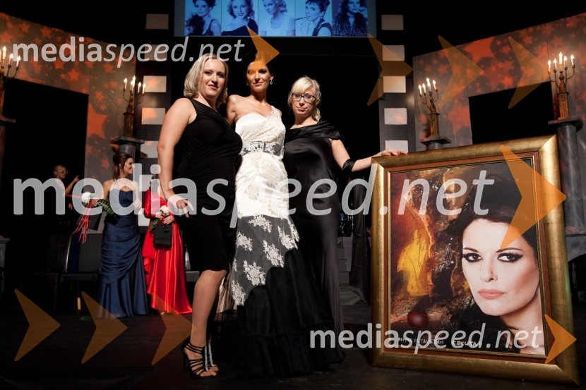 	Tina Guček, glavna urednica revije Eva, Nataša Dobelšek, manekenka, Femme Fatale 2011 in Katarina Štular, odgovorna urednica revije EvaFemme Fatale 2011 je ... Nataša Dobelšek