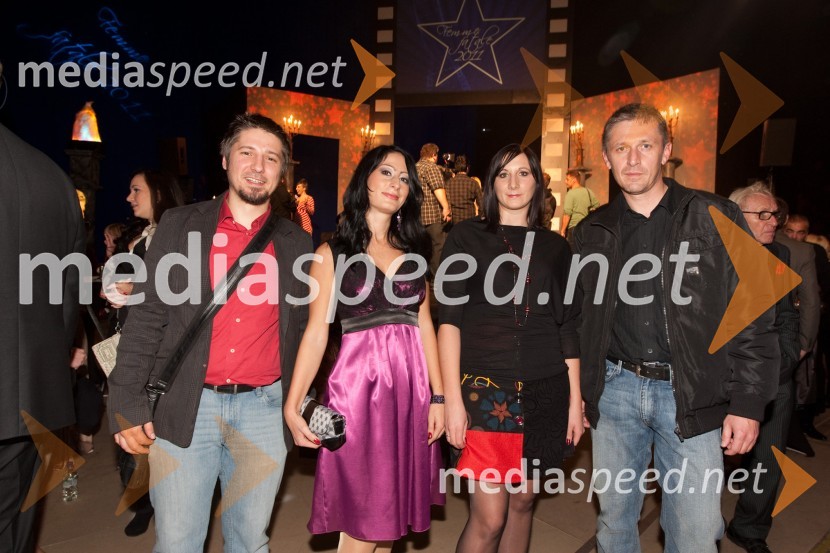 Simon Prelesnik, moderator na Radio Aktual, Tanja Vidic Goršak, TV Veseljak, Eva Bauman, TV Veseljak in Igor Škerlak, vodja Oglasnega trženja RGL Krater MediaFemme Fatale 2011 je ... Nataša Dobelšek