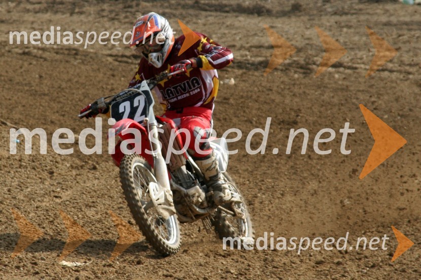 Agris Litvinov (Latvija)MOTOKROS, evropski pokal narodov 2006, Zarnesti, Romunija