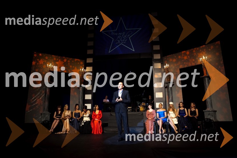 Vid Valič, voditelj in kandidatke za Femme fatale 2011Femme Fatale 2011 je ... Nataša Dobelšek