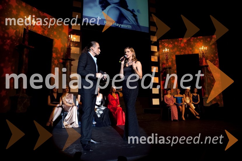 Vid Valič, voditelj in Hannah Mancini, pevkaFemme Fatale 2011 je ... Nataša Dobelšek