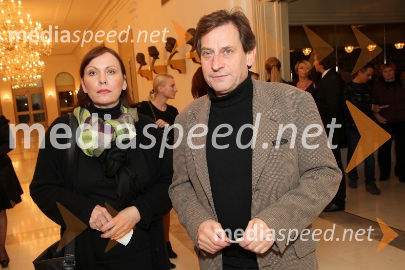 Teodor Lorenčič, predstojnik Centra za promocijo UM in soproga Tanja LorenčičDon Kihot, premiera baleta v SNG Maribor