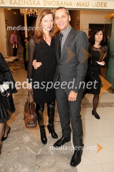 Danilo Rošker, direktor SNG Maribor in soproga Nataša Matjašec Rošker, igralkaDon Kihot, premiera baleta v SNG Maribor