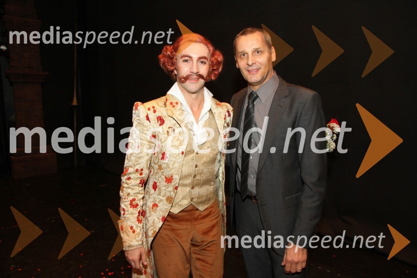 Edward Clug, baletnik in umetniški direktor baleta SNG Maribor ter Danilo Rošker, direktor SNG MariborDon Kihot, premiera baleta v SNG Maribor