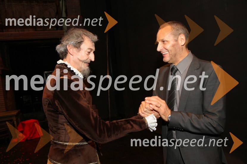 Marin Turcu, baletnik in Danilo Rošker, direktor SNG MariborDon Kihot, premiera baleta v SNG Maribor