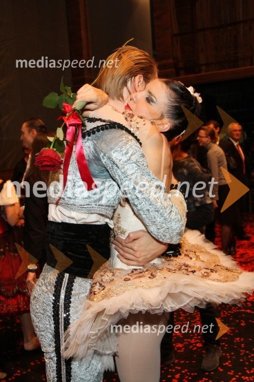 Anton Bogov in Tetiana Svitlična, baletna plesalcaDon Kihot, premiera baleta v SNG Maribor