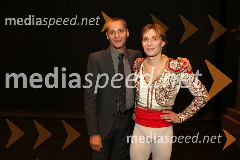 	Danilo Rošker, direktor SNG Maribor in Anton Bogov, baletnikDon Kihot, premiera baleta v SNG Maribor