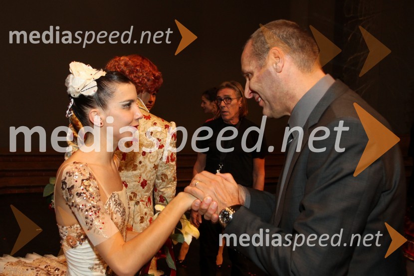 Tetiana Svitlična, balerina in Danilo Rošker, direktor SNG MariborDon Kihot, premiera baleta v SNG Maribor
