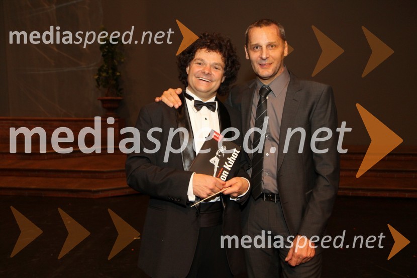 Aleksej Baklanov, dirigent in Danilo Rošker, direktor SNG MariborDon Kihot, premiera baleta v SNG Maribor