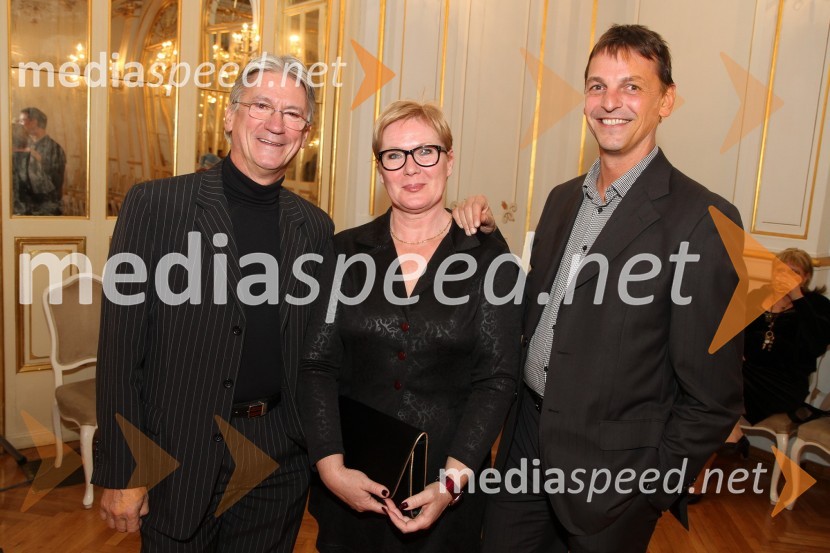 Vojko Vidmar, nekdanji baletnik in nekdanji predsednik DBUS, Bojana Hintereger, nekdanja baletka in  Tomaž Rode, predsednik DBUSDon Kihot, premiera baleta v SNG Maribor