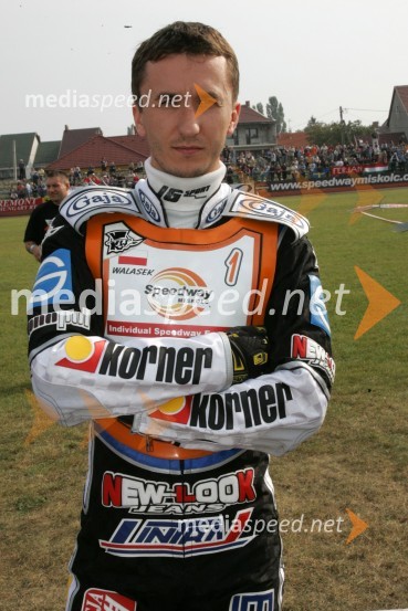 Grzegorz Walasek (Poljska)SPEEDWAY Finale evropskega prvenstva med posamezniki Miškolc, Madžarska