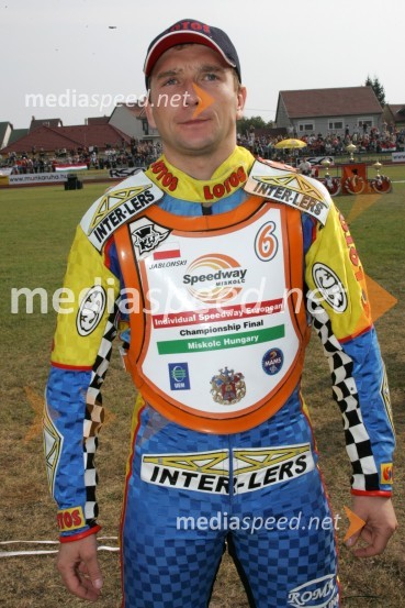 Krzysztof Jablonski (Poljska)SPEEDWAY Finale evropskega prvenstva med posamezniki Miškolc, Madžarska