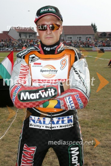 Robert Kosciecha (Poljska)SPEEDWAY Finale evropskega prvenstva med posamezniki Miškolc, Madžarska