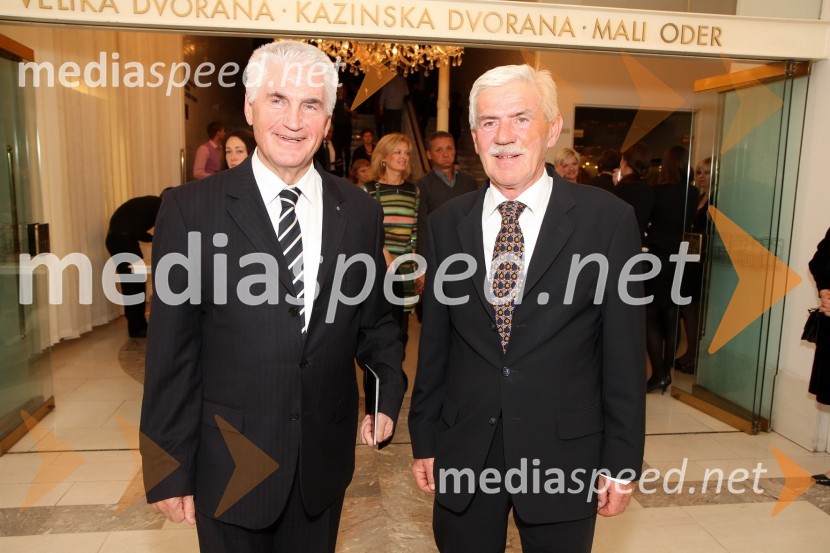 Dr. Ludvik Toplak, predsednik Evropskega središča Maribor in Branko BezjakDon Kihot, premiera baleta v SNG Maribor