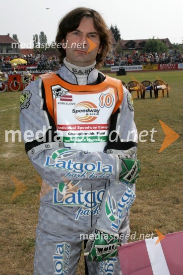 Andrejs Koroljovs (Latvija)SPEEDWAY Finale evropskega prvenstva med posamezniki Miškolc, Madžarska
