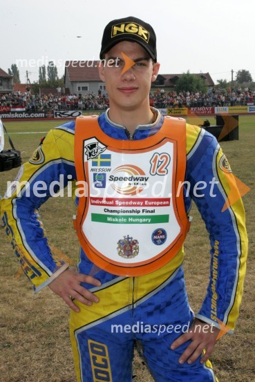 Mattias Nilsson (Švedska)SPEEDWAY Finale evropskega prvenstva med posamezniki Miškolc, Madžarska