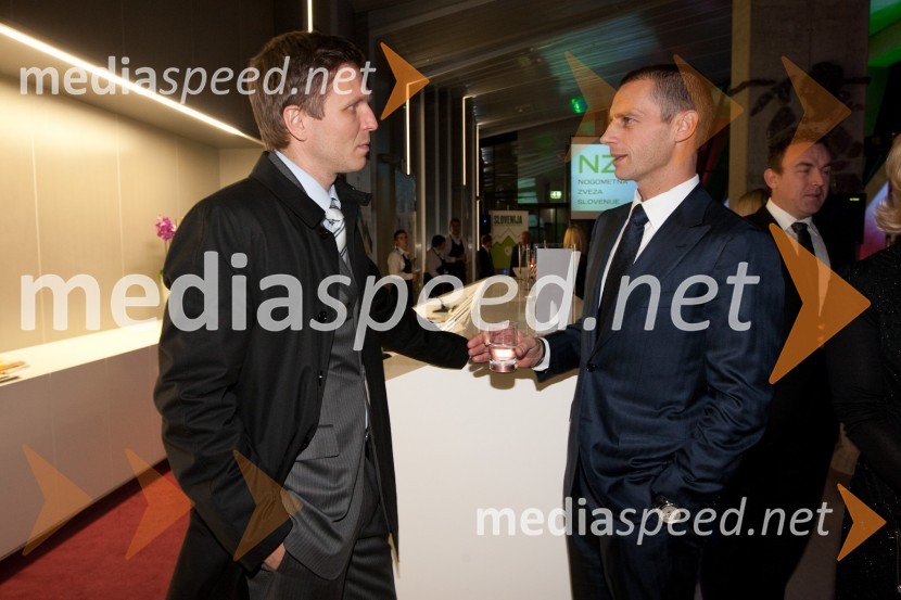 mag. Damjan Kralj, direktor BTC Cityja Ljubljana in Aleksander Čeferin, predsednik Nogometne zveze SlovenijeAMCHAM, nogometno-poslovno srečanje pred tekmo Slovenija: ZDA