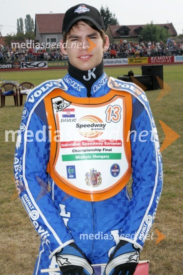 Jurica Pavlic (Hrvaška)SPEEDWAY Finale evropskega prvenstva med posamezniki Miškolc, Madžarska