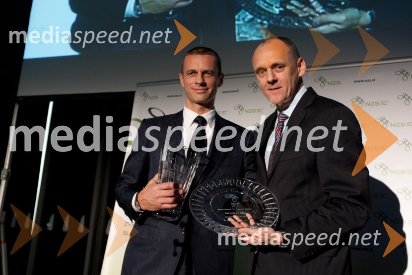 Aleksander Čeferin, predsednik Nogometne zveze Slovenije in Tom King, Generalni direktor US Soccer FederationAMCHAM, nogometno-poslovno srečanje pred tekmo Slovenija: ZDA