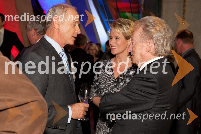 Jože Mermal, predsednik uprave BTC in ...AMCHAM, nogometno-poslovno srečanje pred tekmo Slovenija: ZDA