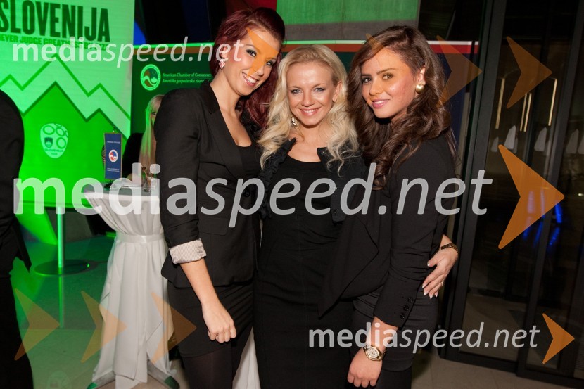 Katja Fašink, Studio Cat s hostesamiAMCHAM, nogometno-poslovno srečanje pred tekmo Slovenija: ZDA