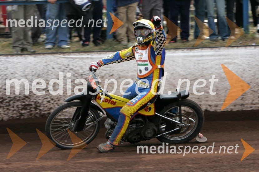 Krzysztof Jablonski (Poljska)SPEEDWAY Finale evropskega prvenstva med posamezniki Miškolc, Madžarska
