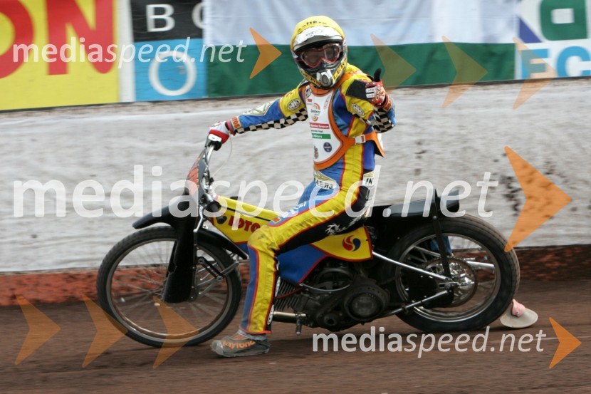 Krzysztof Jablonski (Poljska)SPEEDWAY Finale evropskega prvenstva med posamezniki Miškolc, Madžarska