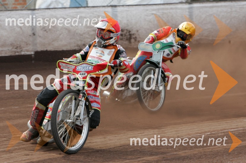 Christian Hefenbrock (Nemčija) in ...SPEEDWAY Finale evropskega prvenstva med posamezniki Miškolc, Madžarska