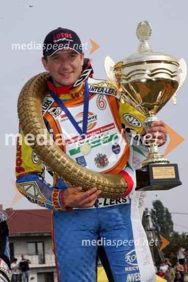 Krzysztof Jablonski (Poljska)SPEEDWAY Finale evropskega prvenstva med posamezniki Miškolc, Madžarska