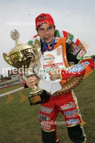 Christian Hefenbrock (Nemčija)SPEEDWAY Finale evropskega prvenstva med posamezniki Miškolc, Madžarska