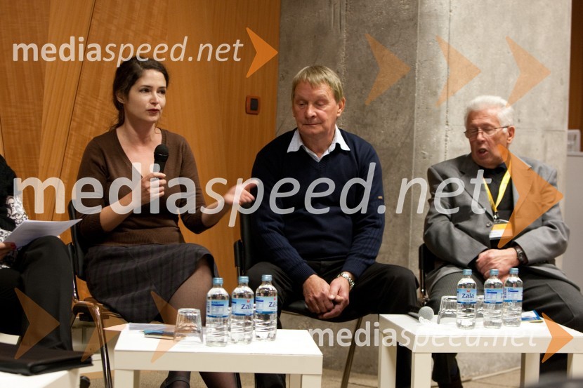 Ana Hafner, predstavnica Aktivnih slovenskih inovatorjev, 	Ivan Gregorič, inovator, avtoličar in 		Dimitrij Čebulj, inovator6. slovenski forum inovacij, 2. dan