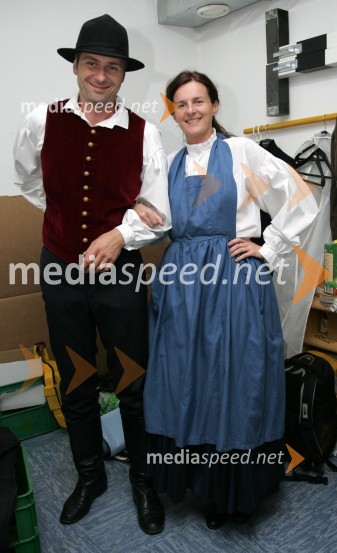 Ivo Kores in Jana Jeglič, povezovalca prireditvePraznik slovenskega podeželja