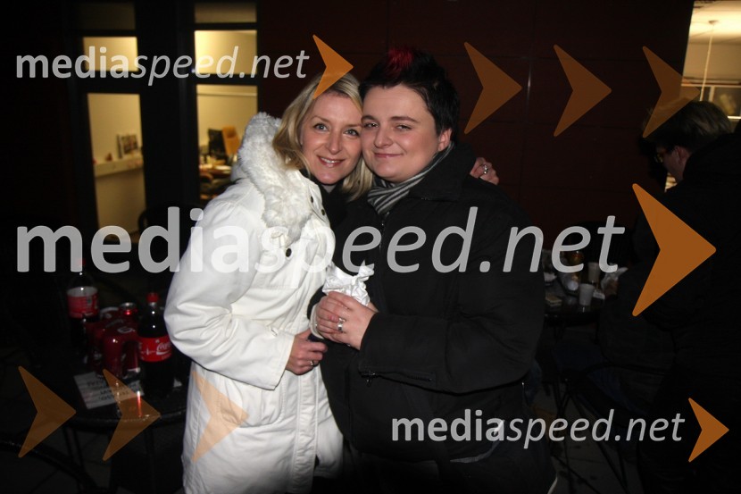 Branka Breznik, producentka RTS ter Martina Ipša, stand up komičarkaRTS Stand up show