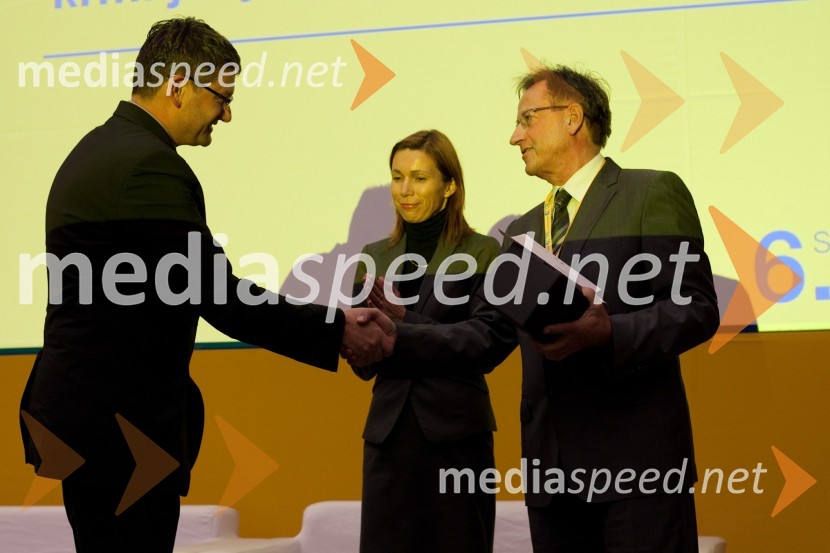 Matjaž Čemažar, direktor razvojenga področja v firmi Domel, ... in Igor Plestenjak, Japti6. slovenski forum inovacij, 2. dan