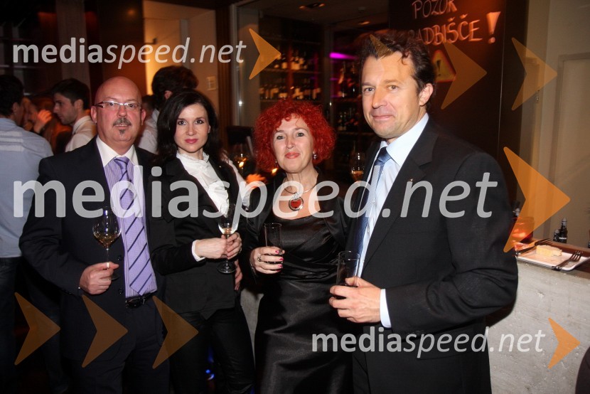 Borut Bizjak, direktor družbe Probanka Nepremičnine d.o.o., ..., Evalda Bizjak in ...Dobrodelni kulinarični večer Rotaract Club Maribor