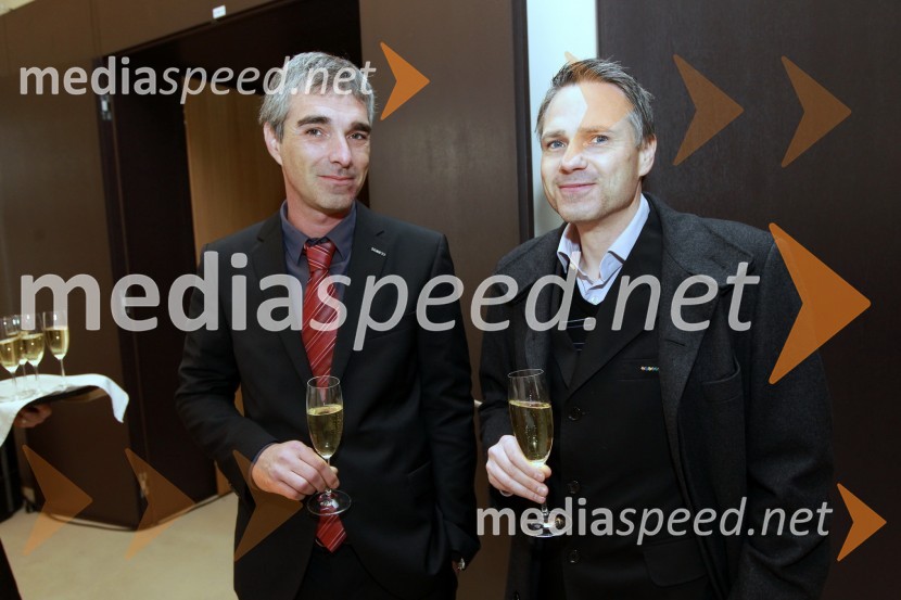 Samo Ravter, pomočnik generalne direktorice za marketing EPK in Igor Kurnik, vodja prodaje Hotel City Maribor
Maribor 2012, EPK - sprejem za gospodarstvenike