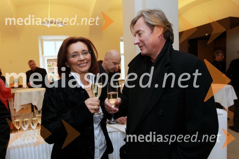 Suzana Žilič Fišer, generalna direktorica Zavoda Maribor 2012 - EPK in Vladimir Rukavina – Gogo, direktor Narodnega domaMaribor 2012, EPK - sprejem za gospodarstvenike