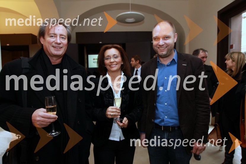 Vladimir Rukavina – Gogo, direktor Narodnega doma, Suzana Žilič Fišer, generalna direktorica Zavoda Maribor 2012 - EPK in Mitja Čander, programski direktor javnega zavoda EPK Maribor 2012Maribor 2012, EPK - sprejem za gospodarstvenike