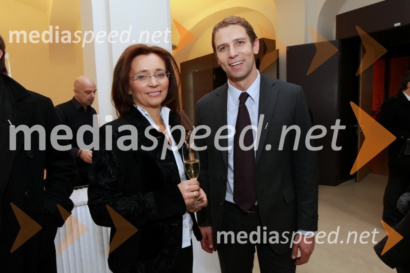 Suzana Žilič Fišer, generalna direktorica Zavoda Maribor 2012 - EPK in Jure Bojnec, direktor Košakov TMIMaribor 2012, EPK - sprejem za gospodarstvenike