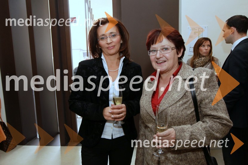 Suzana Žilič Fišer, generalna direktorica Zavoda Maribor 2012 - EPK in dr. Polona Pivec, odgovorna urednica TV MariborMaribor 2012, EPK - sprejem za gospodarstvenike