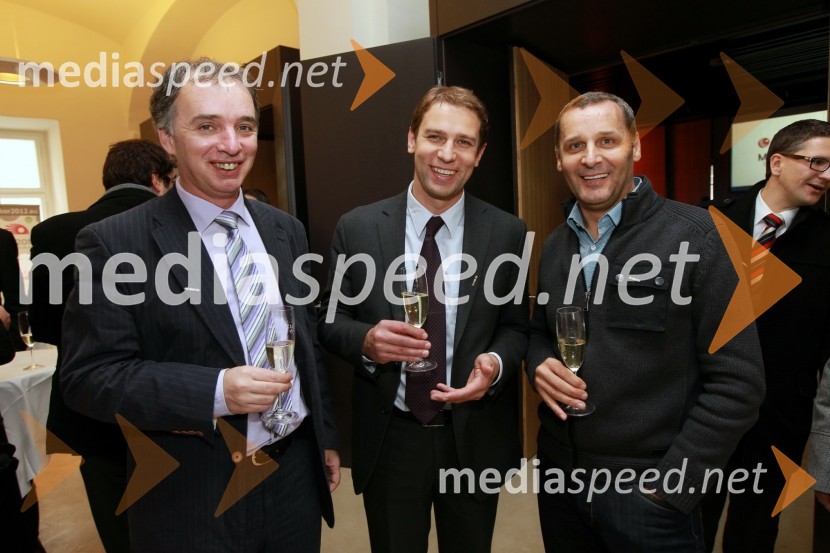 Smiljan Fingušt, Košaki TMI, Jure Bojnec, direktor Košakov TMI in Danilo Rošker, direktor SNG MariborMaribor 2012, EPK - sprejem za gospodarstvenike