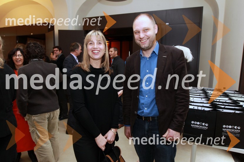 Lidija Pliberšek, direktorica Pogrebno podjetje Maribor d.d. in Mitja Čander, programski direktor javnega zavoda EPK Maribor 2012Maribor 2012, EPK - sprejem za gospodarstvenike