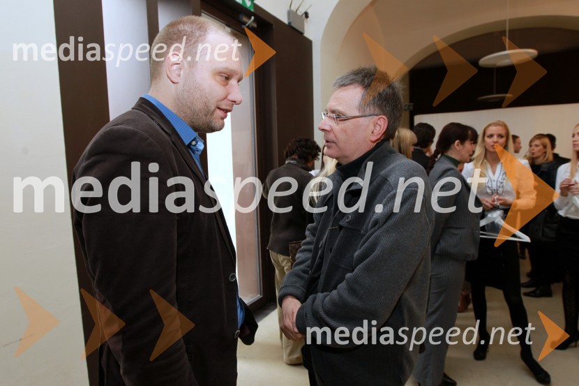 Mitja Čander, programski direktor javnega zavoda EPK Maribor 2012 in Danijel Sajko, Urad za kulturo Mesta občina MariborMaribor 2012, EPK - sprejem za gospodarstvenike