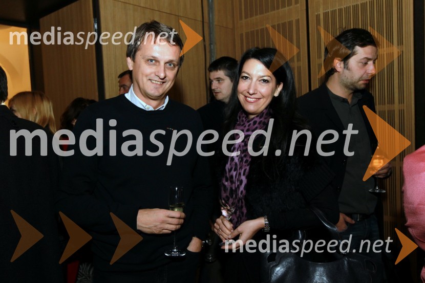 Tomaž Kancler, podžupan MOM in Petra Kancler, novinarkaMaribor 2012, EPK - sprejem za gospodarstvenike