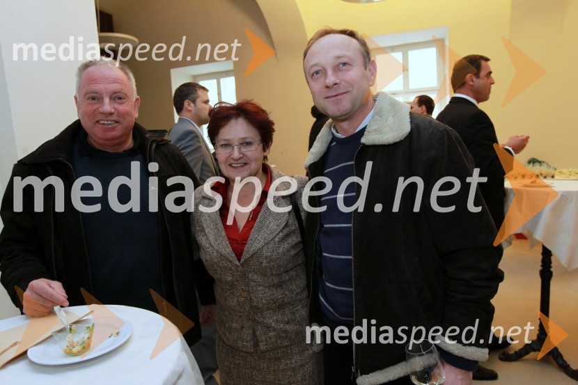 Srečko Trglec, vodja RTV Centra v Mariboru, dr. Polona Pivec, odgovorna urednica TV Maribor  in Stane Kocutar, odgovorni urednik Radia MariborMaribor 2012, EPK - sprejem za gospodarstvenike