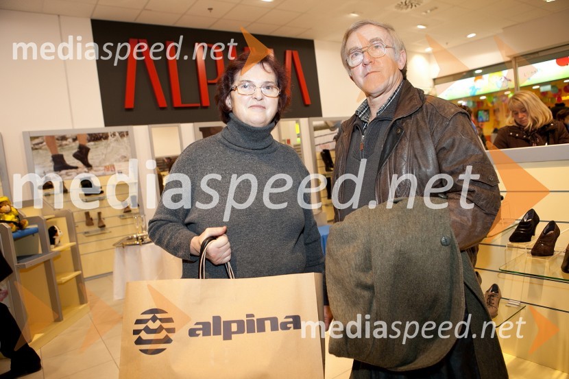 Otvoritev trgovine Alpina, Mercator center Tabor Maribor