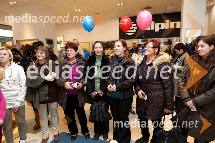 Otvoritev trgovine Alpina, Mercator center Tabor Maribor