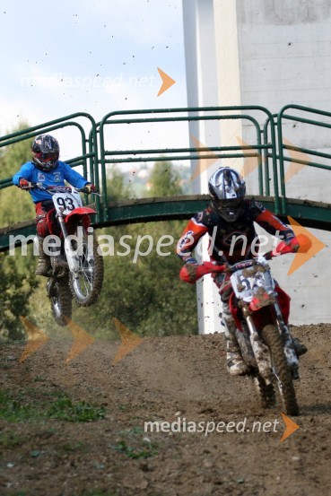 Blaž Jesenko (AMD Škofja Loka) in Dejan Zver (AMD Slovenske Konjice)MOTOKROS, 7. dirka za DP, Slovenske Konjice