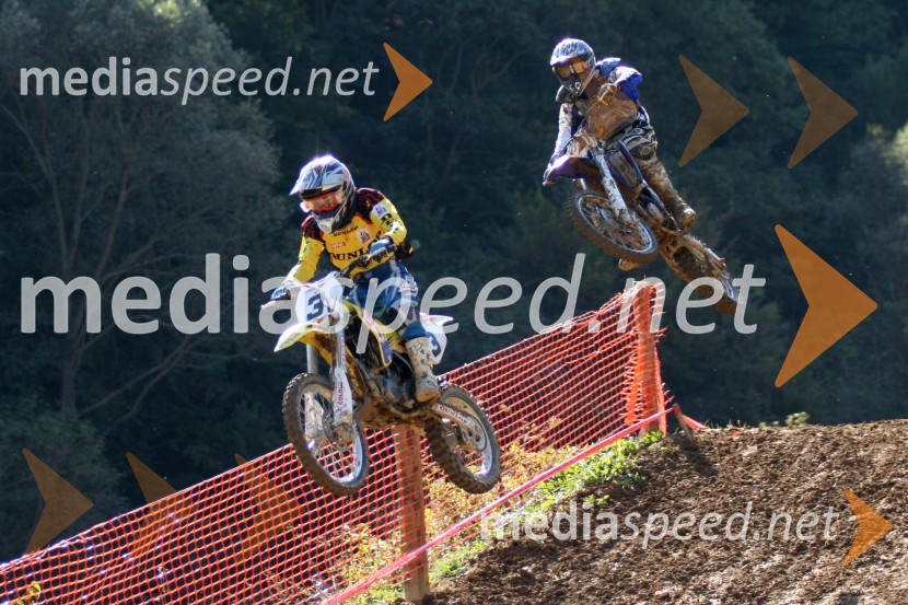 Peter Irt (AMD Sitar Dunlop) in Aljoša Molnar (AMD Feroda)MOTOKROS, 7. dirka za DP, Slovenske Konjice